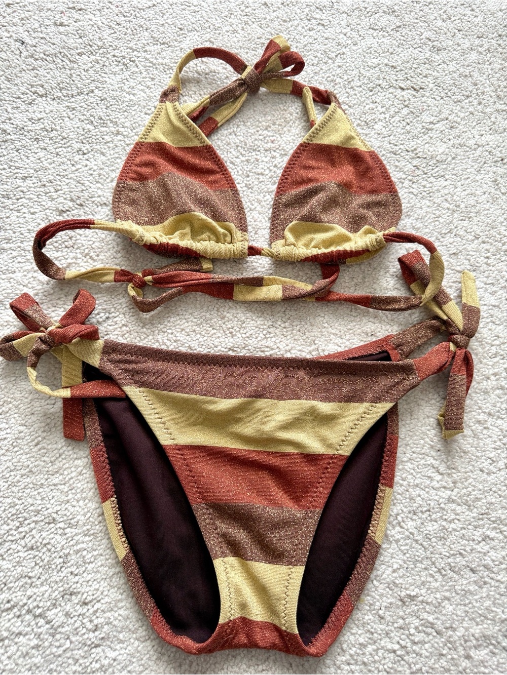 Striped Tie-Sid Bikini
